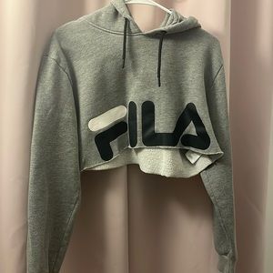 Fila cropped hoodie.